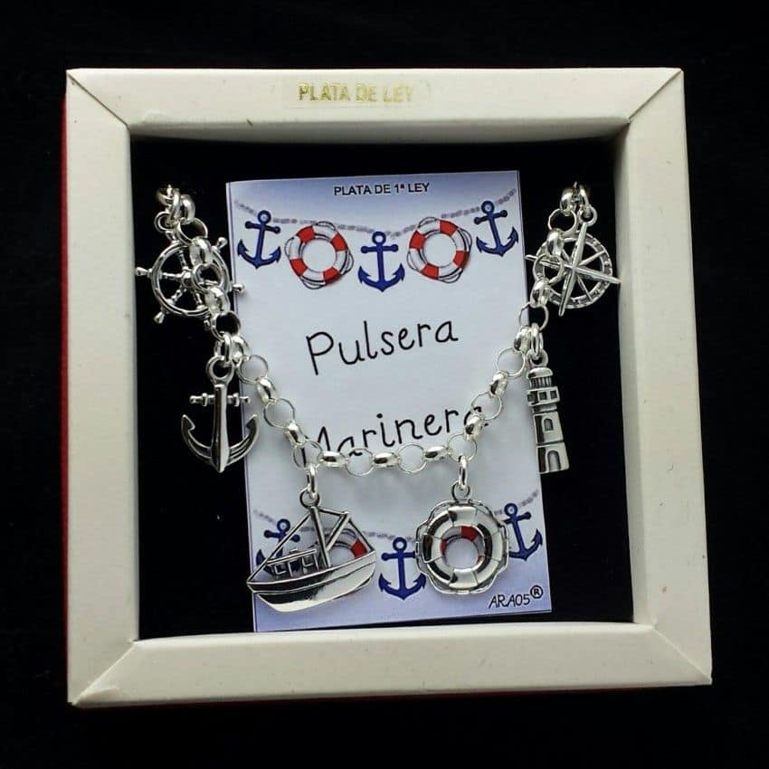 Pulsera Marinera en plata. Pulsera Marinera en plata.