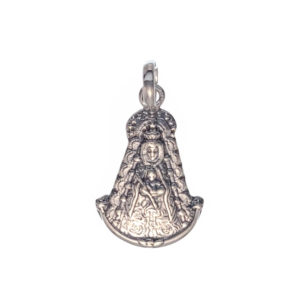 Colgante Medalla Virgen del Rocío de 28x15 mm.