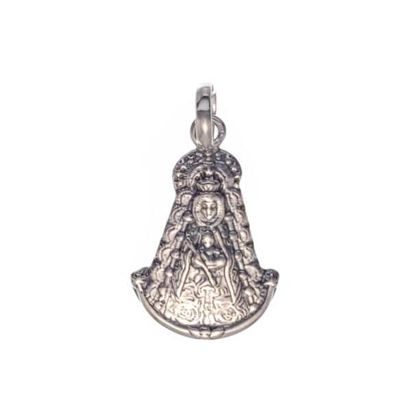 Colgante Medalla Virgen del Rocío de 28×15 mm. (4)