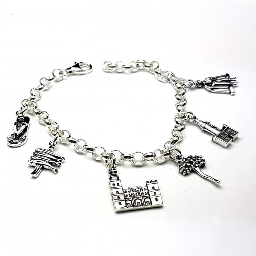 Pulsera de Málaga en plata
