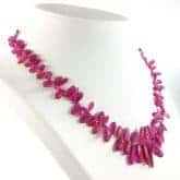 Collar de Turmalina rosa (rubelita)
