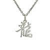 Colgante Símbolo en escritura china del dragón en plata (5)