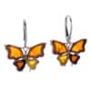 Pendientes mariposa de ámbar (4)