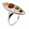Anillo cuatro piedras de ámbar