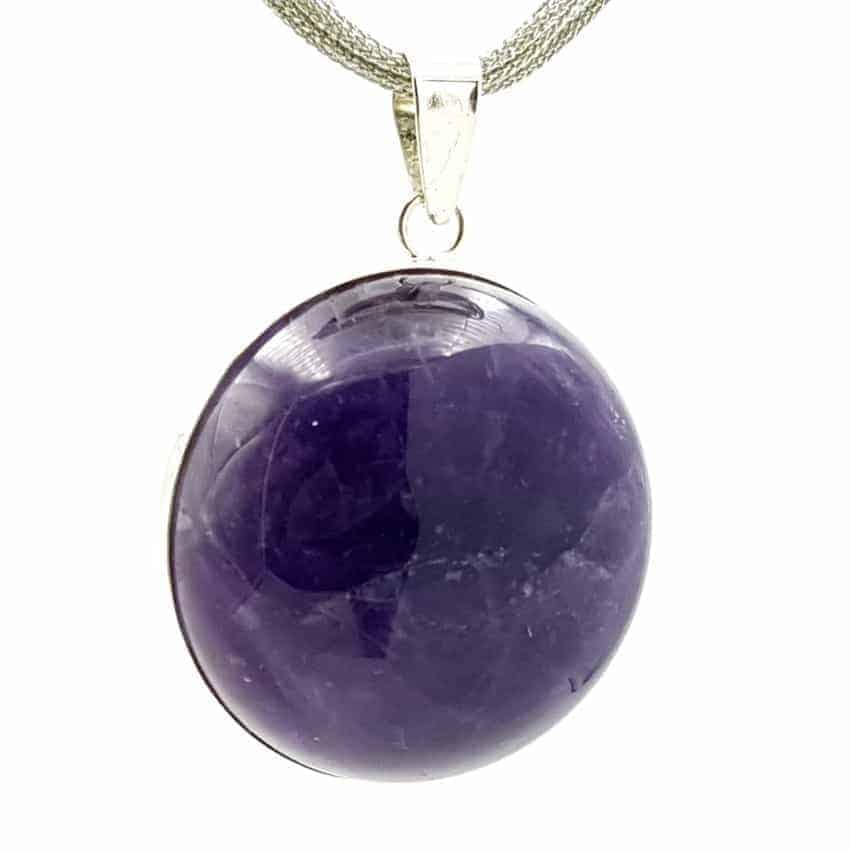 Colgante de amatista en plata