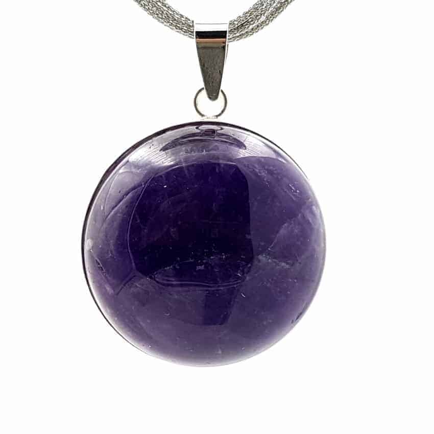 Colgante de amatista en plata