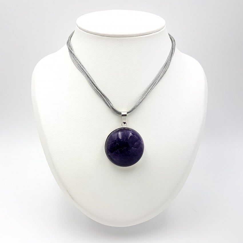 Colgante de amatista en plata