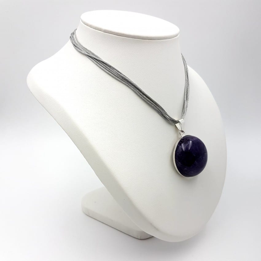 Colgante de amatista en plata