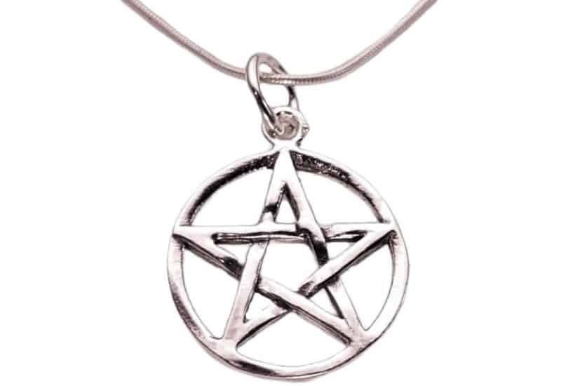 Colgante Estrella de 5 puntas, Pentagrama fabricado en plata