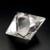 Sólido platónico de Cuarzo Cristal de Roca, octaedro