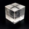 Cuarzo Cristal de Roca en sólido platónico de cubo