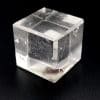 Cuarzo Cristal de Roca en sólido platónico de cubo