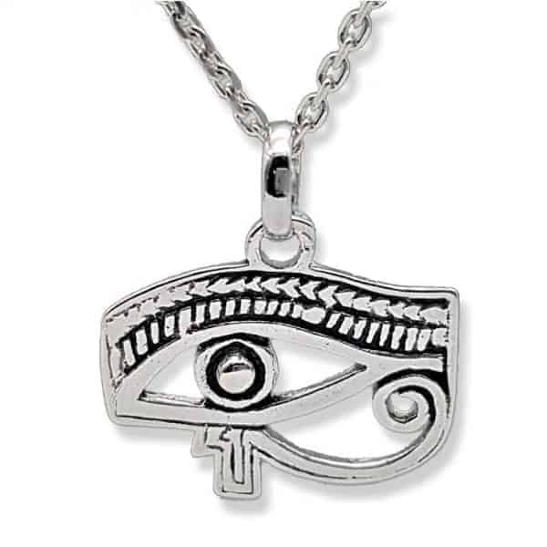 Ojo de Horus, Amuleto colgante de plata