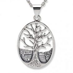 Árbol de la vida, colgante de plata. Amuleto