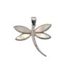 Colgante libélula de plata con nácar y circonitas (3)