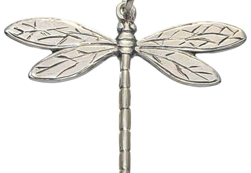 Colgante libélula realizado en plata 925