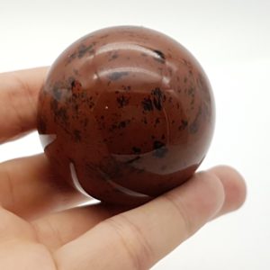 esfera de obsidiana caoba