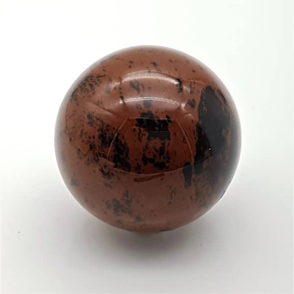 Esfera obsidiana caoba (2)