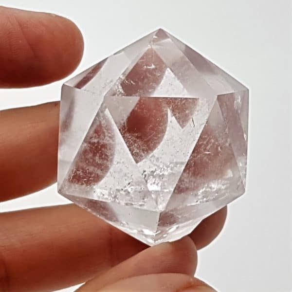 Icosaedro de cuarzo cristal de roca (2)