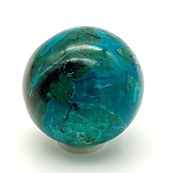Piedra de crisocola en forma de esfera (2)