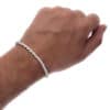 Pulsera cordón salomónico de 19 centímetros en plata (1)