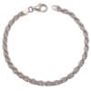Pulsera cordón salomónico de 19 centímetros en plata (2)