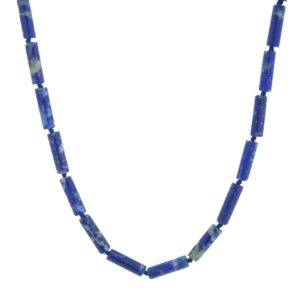 Collar cilindros de lapislázuli de 45 centímetros