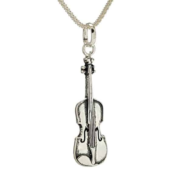 Colgante violín en plata 925 (3)