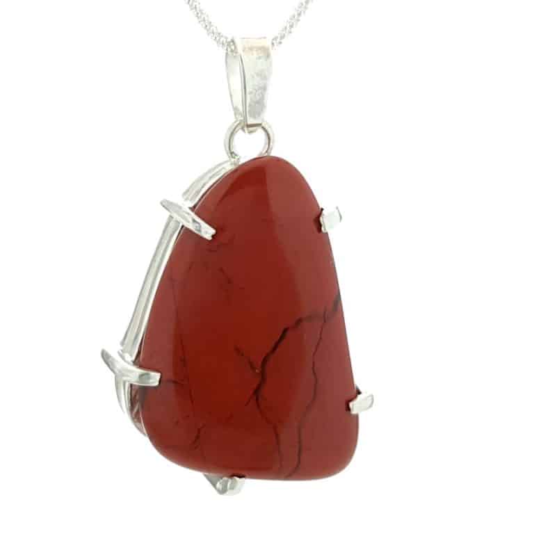 colgante de jaspe rojo
