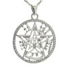 Colgante tetragramatón con filo de circonitas en plata 925 (3)