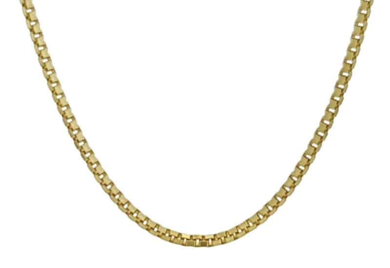 Cadena plata chapada en oro modelo Veneciana de 45 cms.