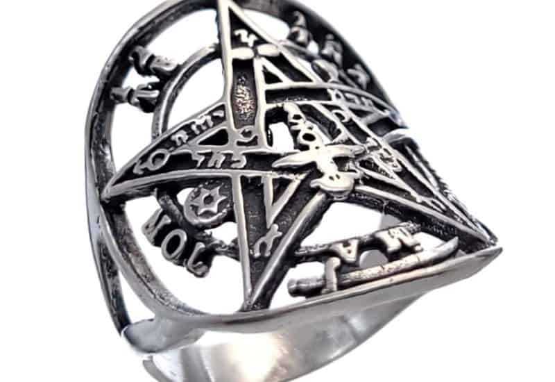 Anillo tetragramatón de plata