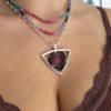Colgante turmalina, collares rubí, zafiro, esmeralda y cadena rolo (2)