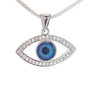 Colgante ojo turco con circonitas en plata 925 Colgante ojo turco con circonitas en plata 925