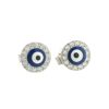Mini pendientes ojo turco en plata 925 en cerco redondo (2)