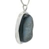 Colgante druzy onix – piedra oval ágata negra en plata (6)