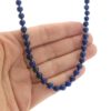 Collar bolas de 6 mm. de lapislázuli de 41 centímetros + 3 de extensión (1)