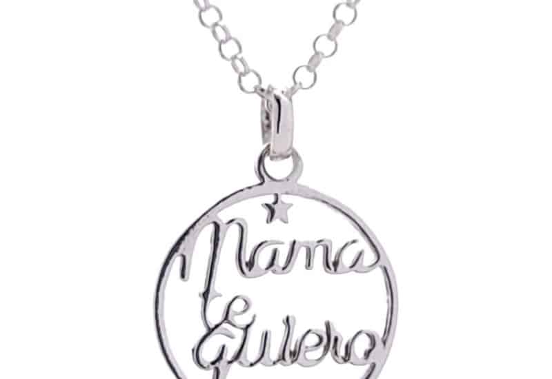 Gargantilla «Mamá te quiero» fabricado en plata 925