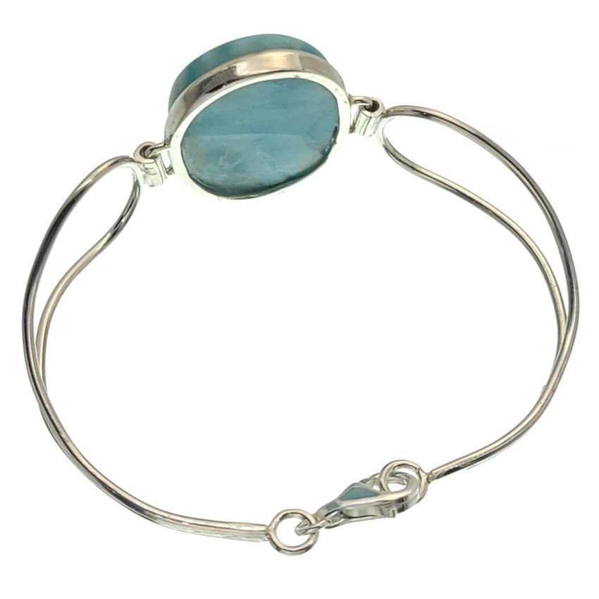 pulsera de plata y larimar (1)