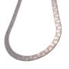 Collar gargantilla plana REVERSIBLE de 5 mm. x 40 cms en plata 925 (3)