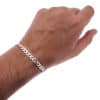Pulsera maciza Barbada de 21 cms x 6 mm. en plata 925 1