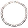 Pulsera maciza Barbada de 21 cms x 6 mm. en plata 925