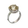 Anillo de plata con piedra talla oval de citrino de 13 mm (2) Anillo de plata con piedra talla oval de citrino de 13 mm (2)