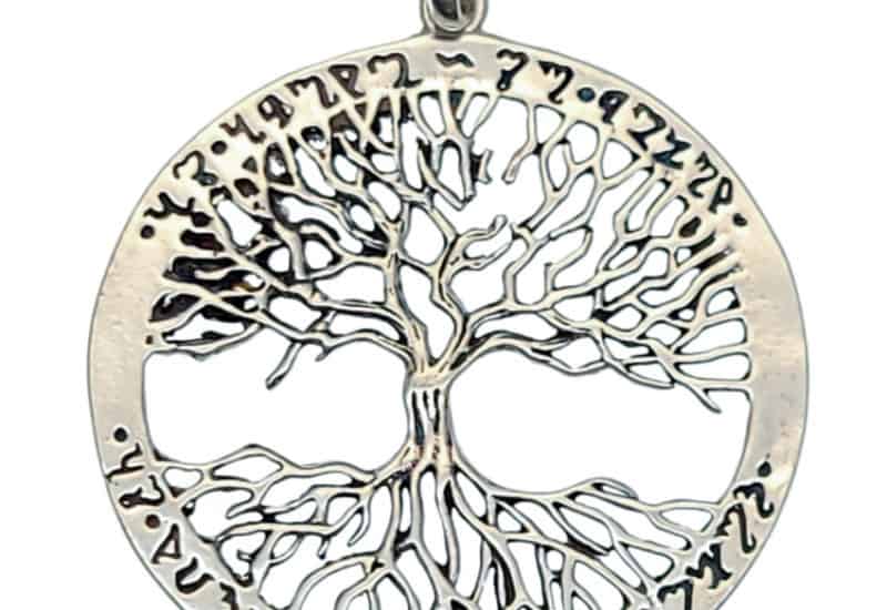 Colgante fabricado en plata – Árbol de la vida