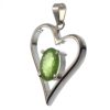 Colgante corazón de olivino peridoto (1)