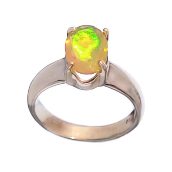 Anillo de ópalo de intensa opalescencia (4) Anillo de ópalo de intensa opalescencia (4)