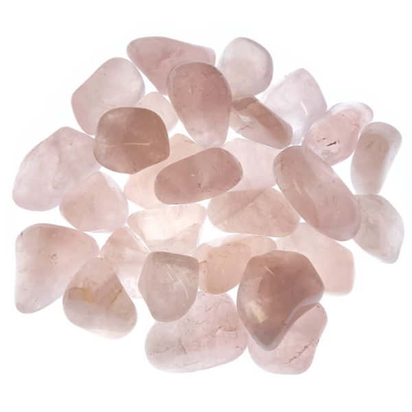 Piedras de cuarzo rosa
