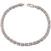Pulsera de plata diseño Bizantino de 22 centímetros (1)