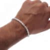 Pulsera de plata diseño Bizantino de 22 centímetros (2)