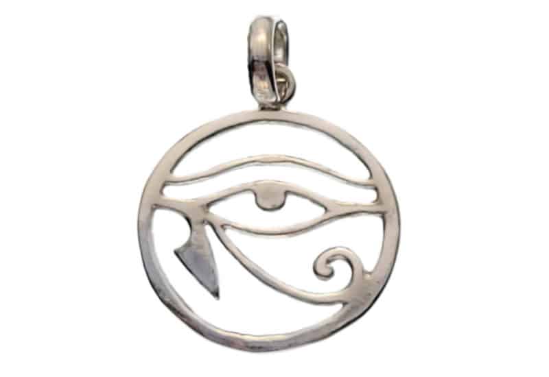 Colgante calado en plata del ojo de Horus